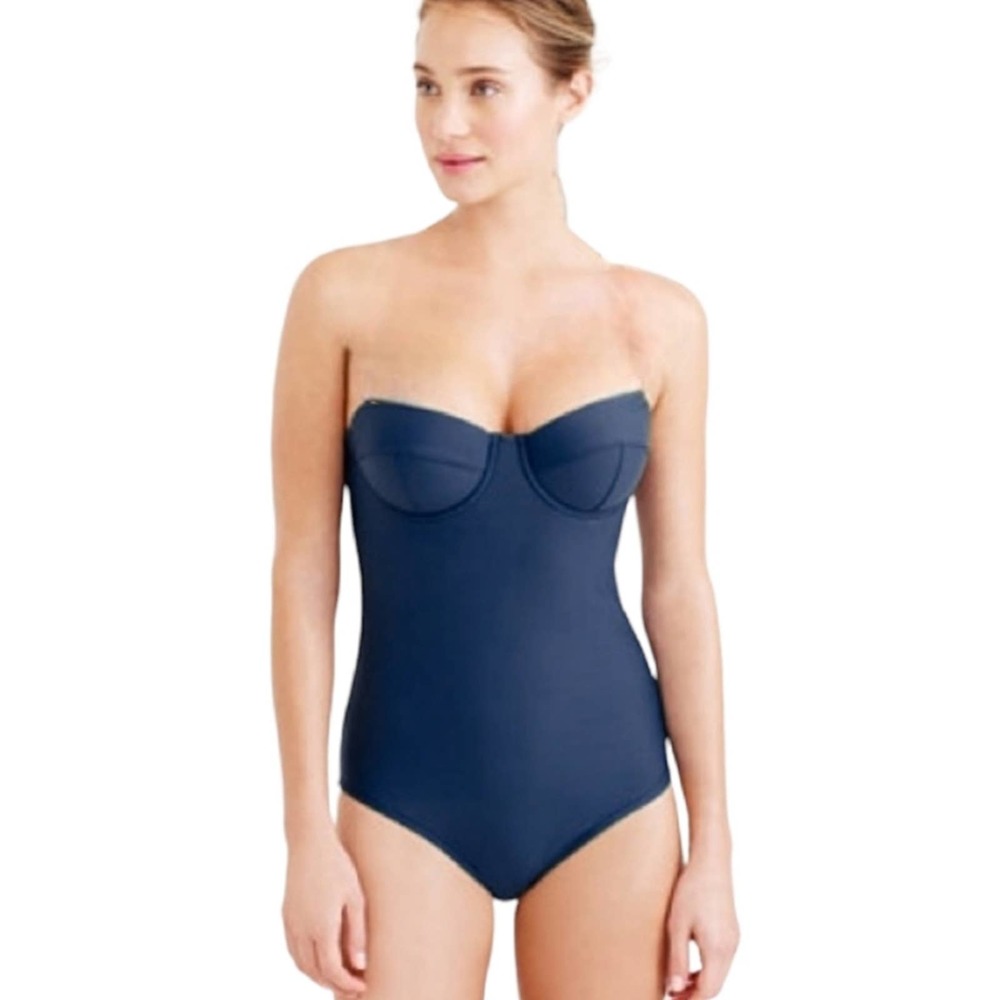J. Crew Navy Blue Women's One Piece Swimsuit